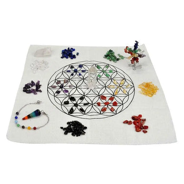 7 Chakra Flower of Life Crystal Grid Kit-Your Soul Place